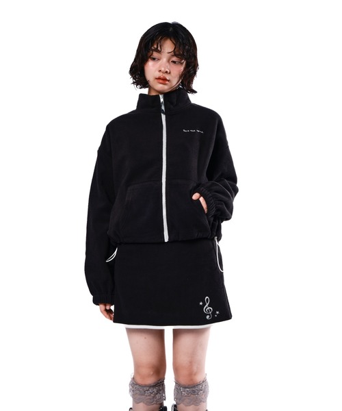 Fleece zip blouson/フリースジップバイカラーブルゾン（ブルゾン