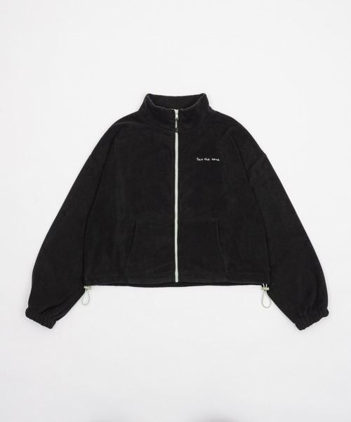 Fleece zip blouson/フリースジップバイカラーブルゾン（ブルゾン