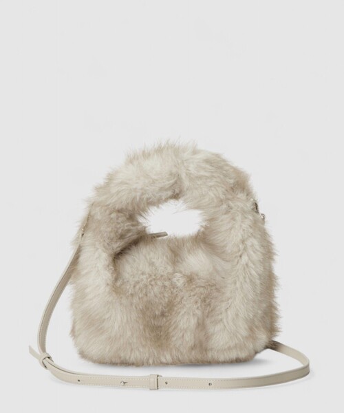 allureville（アルアバイル）の「ヘアリーミニ ハンドバッグ（ショルダーバッグ・レディース・ブラウン/アイボリー・FREE）」の13枚目の写真