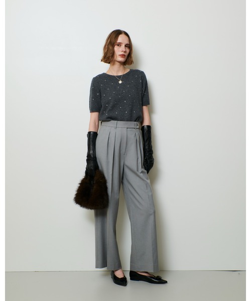 allureville（アルアバイル）の「ヘアリーミニ ハンドバッグ（ショルダーバッグ・レディース・ブラウン/アイボリー・FREE）」の18枚目の写真