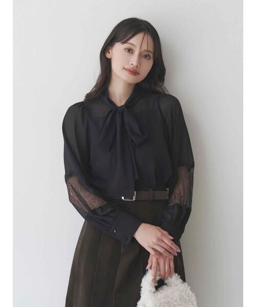 MERCURYDUO（マーキュリーデュオ）の「ニーレングスプリーツスカート（スカート・レディース・ブラック/キャメル/ダークブラウン・SMALL/MEDIUM）」の6枚目の写真