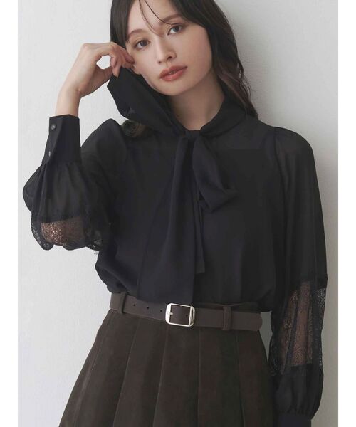 MERCURYDUO（マーキュリーデュオ）の「ニーレングスプリーツスカート（スカート・レディース・ブラック/キャメル/ダークブラウン・SMALL/MEDIUM）」の7枚目の写真