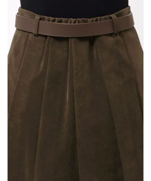 MERCURYDUO（マーキュリーデュオ）の「ニーレングスプリーツスカート（スカート・レディース・ブラック/キャメル/ダークブラウン・SMALL/MEDIUM）」の18枚目の写真