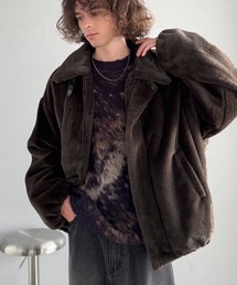 Classical Origin（クラシカルオリジン）の「3wayベルト襟フェイクファー素材ジャケット／Belted Collar Faux Fur Jacket（ブルゾン）」