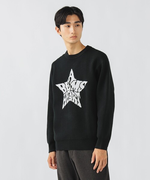 ユニセックス】ハート スター グラフィック ニット（ニット/セーター