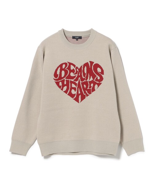 BEAMS HEART(ビームスハート)の「【ユニセックス】ハート スター グラフィック ニット(ニット/セーター・メンズ・ベージュ/ブラック・SMALL/MEDIUM/LARGE)」の21枚目の写真