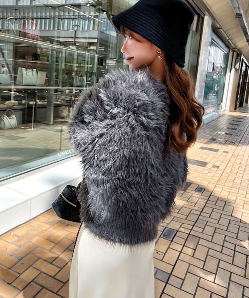 セール】ふわっふわのゆったり♪フェザーファーニット（ニット