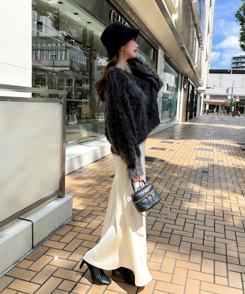 セール】ふわっふわのゆったり♪フェザーファーニット（ニット