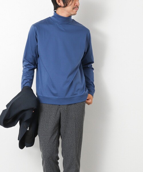 NOLLEY’S（ノーリーズ）の「《ビジカジ対応》シルケットスムースドレスL/S TN Tシャツ 25AW（Tシャツ/カットソー・メンズ・ブラック/チャコールグレー/ブルー・XL/L/M/S）」の5枚目の写真