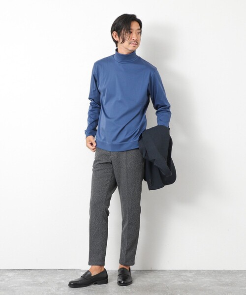 NOLLEY’S（ノーリーズ）の「《ビジカジ対応》シルケットスムースドレスL/S TN Tシャツ 25AW（Tシャツ/カットソー・メンズ・ブラック/チャコールグレー/ブルー・XL/L/M/S）」の10枚目の写真