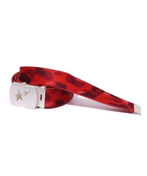 A BATHING APE（アベイシングエイプ）の「COLOR CAMO STA GI BELT（ベルト・メンズ・ネイビー/パープル/レッド/ホワイト/ブラック・FREE）」の10枚目の写真