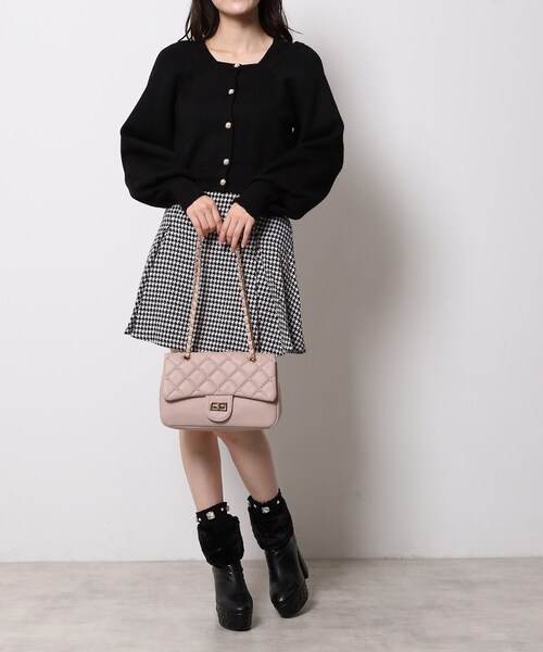 Ober Tashe（オーバータッシェ）の「キルティング2wayショルダー（ショルダーバッグ・レディース・ブラック/ホワイト/ピンク系・FREE）」の9枚目の写真