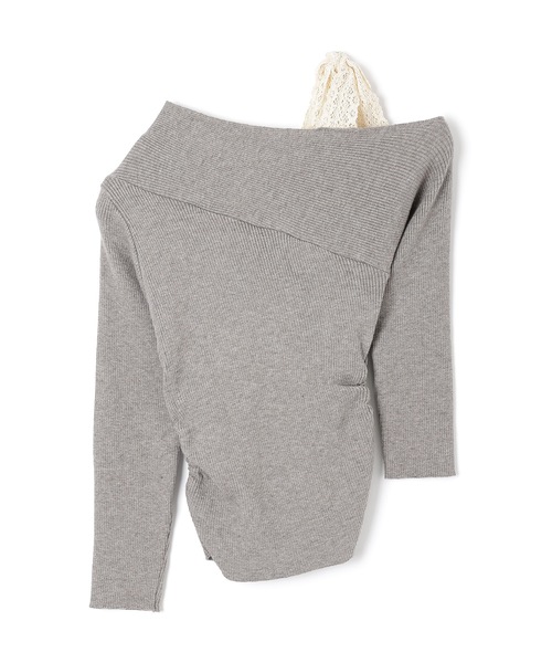 M DOLLY(エムドリー)の「serafina knit tops/セラフィナニットトップス(ニット/セーター・レディース・ブラック/アイボリー/グレー・FREE)」の21枚目の写真