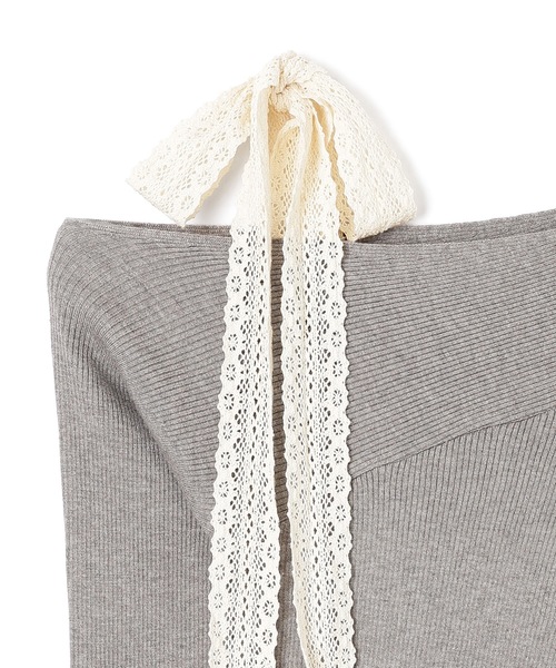 M DOLLY(エムドリー)の「serafina knit tops/セラフィナニットトップス(ニット/セーター・レディース・ブラック/アイボリー/グレー・FREE)」の22枚目の写真