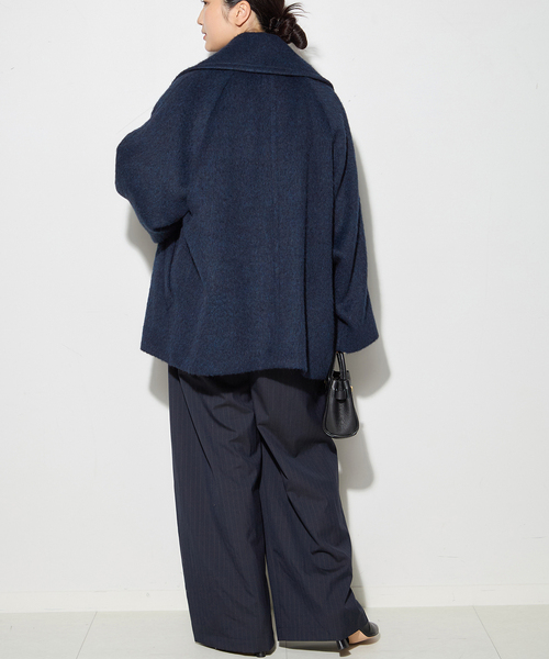 journal standard L'essage（ジャーナルスタンダードレサージュ）の「BALLI シャギーダブルコート（その他アウター・レディース・ネイビー/キャメル・38/36）」の12枚目の写真