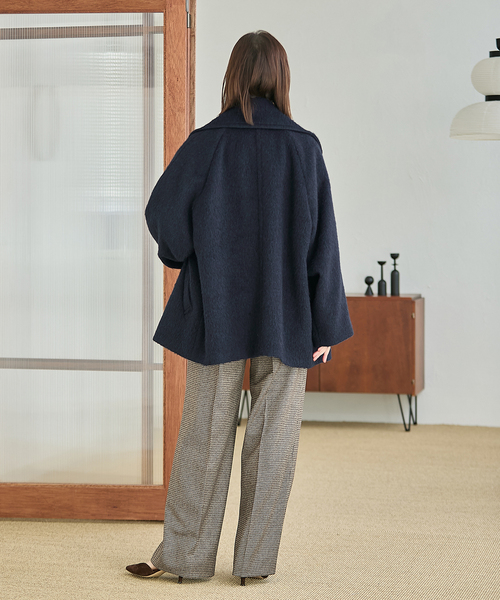 journal standard L'essage（ジャーナルスタンダードレサージュ）の「BALLI シャギーダブルコート（その他アウター・レディース・ネイビー/キャメル・38/36）」の17枚目の写真