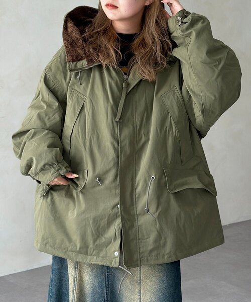 セール】【ライナー付き】3WAYミリタリーブルゾン（その他アウター