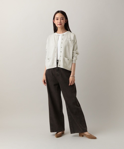 GLOBAL WORK（グローバルワーク）の「MATINEE LINE/Levitaクルーカーディガン/580808（カーディガン/ボレロ・レディース・ライトグレー/ネイビー/グレー・MEDIUM/LARGE）」の16枚目の写真