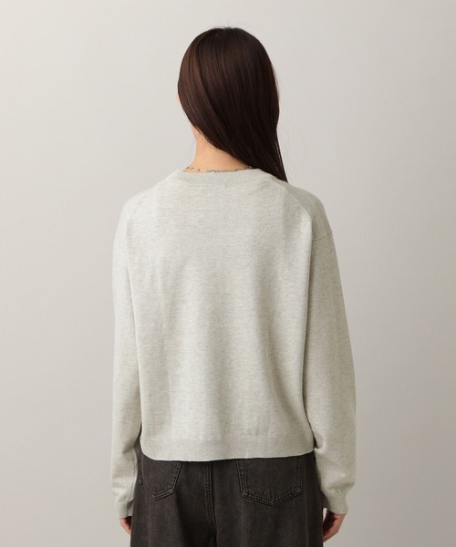 GLOBAL WORK（グローバルワーク）の「MATINEE LINE/Levitaクルーカーディガン/580808（カーディガン/ボレロ・レディース・ライトグレー/ネイビー/グレー・MEDIUM/LARGE）」の6枚目の写真