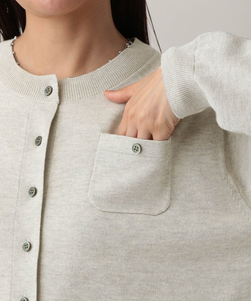 GLOBAL WORK（グローバルワーク）の「MATINEE LINE/Levitaクルーカーディガン/580808（カーディガン/ボレロ・レディース・ライトグレー/ネイビー/グレー・MEDIUM/LARGE）」の11枚目の写真