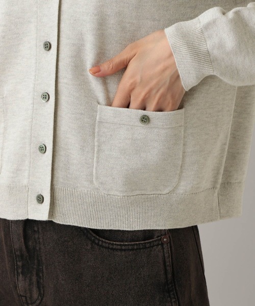 GLOBAL WORK（グローバルワーク）の「MATINEE LINE/Levitaクルーカーディガン/580808（カーディガン/ボレロ・レディース・ライトグレー/ネイビー/グレー・MEDIUM/LARGE）」の12枚目の写真