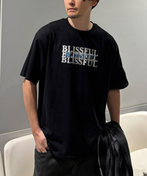ZIP FIVE（ジップファイブ）の「シルバー箔 シャドウプリント ショートスリーブTシャツ（Tシャツ/カットソー）」