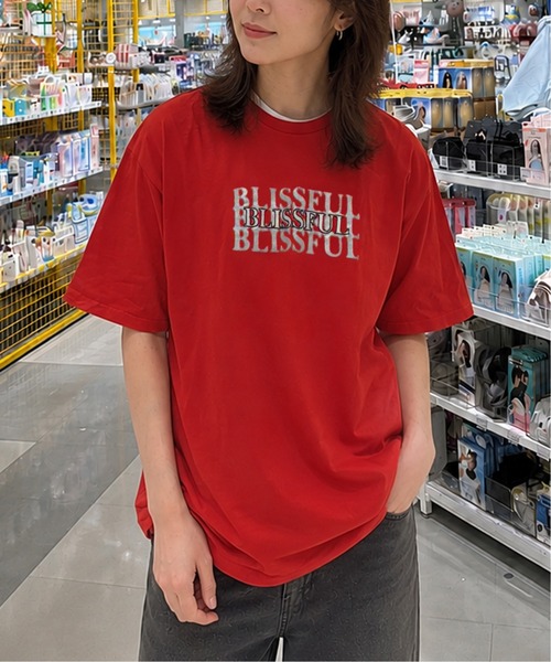ZIP FIVE(ジップファイブ)の「高密度編み 綿100% シルバー箔 シャドウプリント&刺繍 ショートスリーブTシャツ(Tシャツ/カットソー・メンズ・イエロー/ブラック系/レッド/ホワイト/ブラック/ネイビー系・X-LARGE/LARGE/MEDIUM)」の6枚目の写真