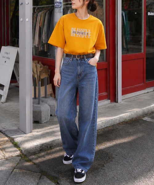 ZIP FIVE(ジップファイブ)の「高密度編み 綿100% シルバー箔 シャドウプリント&刺繍 ショートスリーブTシャツ(Tシャツ/カットソー・メンズ・イエロー/ブラック系/レッド/ホワイト/ブラック/ネイビー系・X-LARGE/LARGE/MEDIUM)」の8枚目の写真