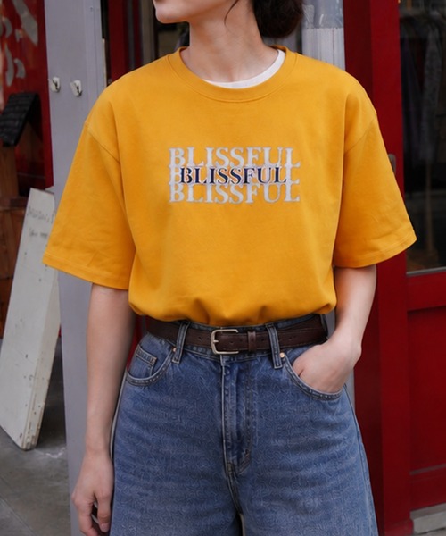 ZIP FIVE(ジップファイブ)の「高密度編み 綿100% シルバー箔 シャドウプリント&刺繍 ショートスリーブTシャツ(Tシャツ/カットソー・メンズ・イエロー/ブラック系/レッド/ホワイト/ブラック/ネイビー系・X-LARGE/LARGE/MEDIUM)」の10枚目の写真