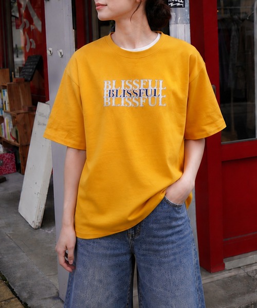 ZIP FIVE(ジップファイブ)の「高密度編み 綿100% シルバー箔 シャドウプリント&刺繍 ショートスリーブTシャツ(Tシャツ/カットソー・メンズ・イエロー/ブラック系/レッド/ホワイト/ブラック/ネイビー系・X-LARGE/LARGE/MEDIUM)」の11枚目の写真