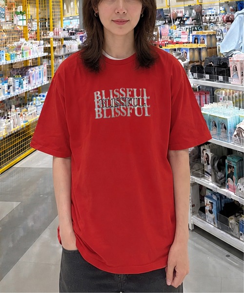 ZIP FIVE(ジップファイブ)の「高密度編み 綿100% シルバー箔 シャドウプリント&刺繍 ショートスリーブTシャツ(Tシャツ/カットソー・メンズ・イエロー/ブラック系/レッド/ホワイト/ブラック/ネイビー系・X-LARGE/LARGE/MEDIUM)」の22枚目の写真