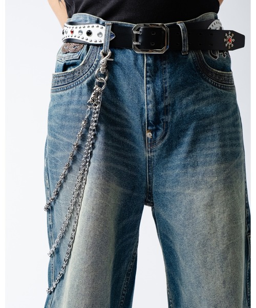 BREATH スタッズベルト BREATH ブレス STUDS LOGO BELT BR25SS-AC8006 ベルト スタッズ BAD