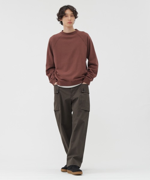 MHL.（エムエイチエル）の「UPCYCLED LOOPBACK JERSEY（Tシャツ/カットソー・メンズ・グレー/ブラウン・LARGE/MEDIUM/X-LARGE）」の9枚目の写真