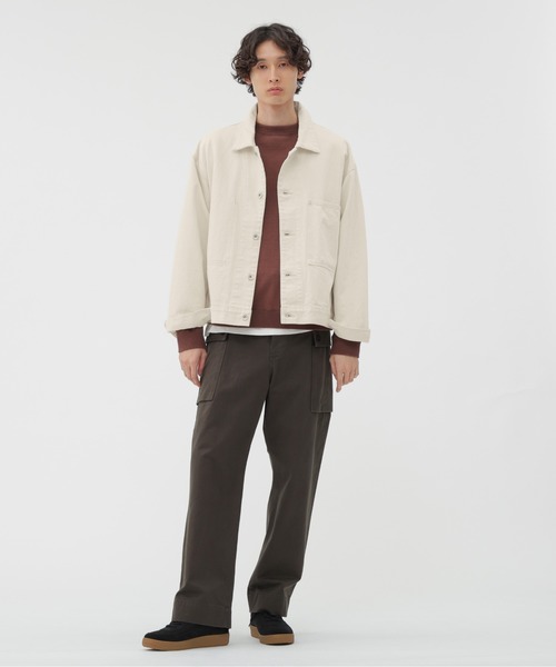 MHL.（エムエイチエル）の「UPCYCLED LOOPBACK JERSEY（Tシャツ/カットソー・メンズ・グレー/ブラウン・LARGE/MEDIUM/X-LARGE）」の10枚目の写真