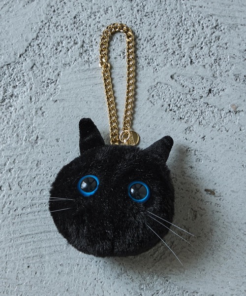 ふわふわファーまんまる目猫チャーム（チャーム）｜Fashion Letter