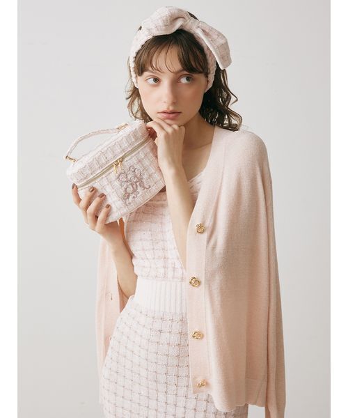 セール】ラメニットツイードワンピース（ルームワンピース）｜SNIDEL