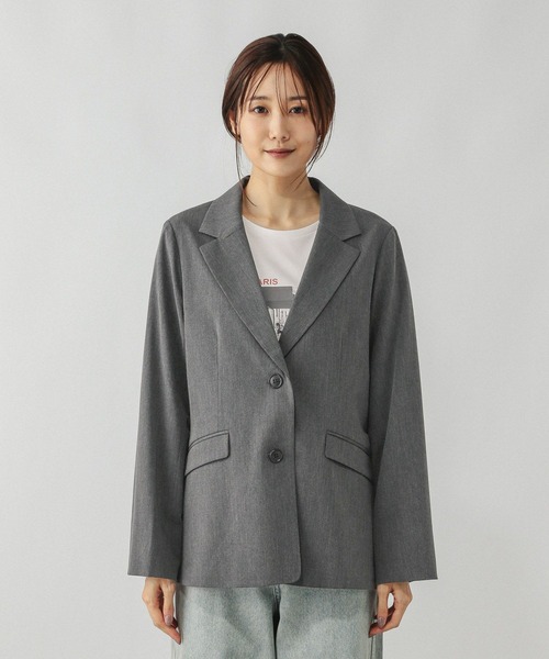 美品⭐︎HAVERSACK テーラードジャケット　ツイード　緑　マルチカラー　L 美品⭐︎HAVERSACK テーラードジャケット ツイード 緑 マルチ