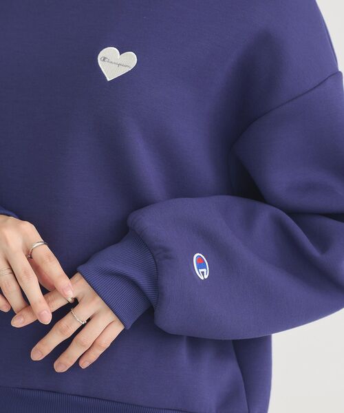 Champion（チャンピオン）の「Chaｍpion×emaeポンチハートスウェット（スウェット・レディース・ホワイト系その他2/ブルー/ブラウン・FREE）」の17枚目の写真