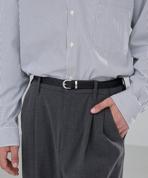 LUENNA(ルエナ)の「【LUENNA】Basic Leather Narrow Belt / ベーシックレザーナローベルト(ベルト・メンズ・ブラック・FREE)」の8枚目の写真
