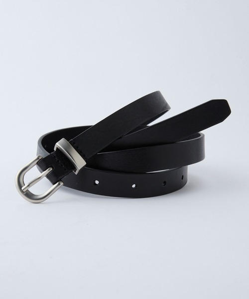 LUENNA(ルエナ)の「【LUENNA】Basic Leather Narrow Belt / ベーシックレザーナローベルト(ベルト・メンズ・ブラック・FREE)」の12枚目の写真
