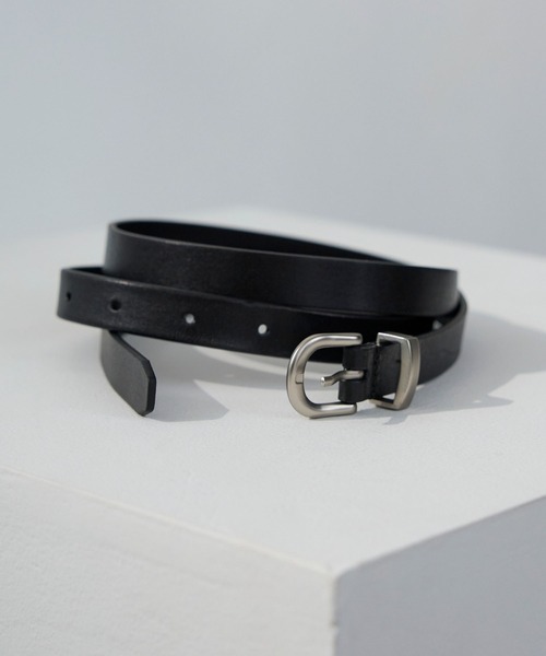 LUENNA(ルエナ)の「【LUENNA】Basic Leather Narrow Belt / ベーシックレザーナローベルト(ベルト・メンズ・ブラック・FREE)」の11枚目の写真