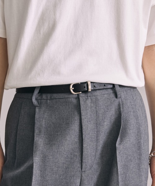 LUENNA(ルエナ)の「【LUENNA】Basic Leather Narrow Belt / ベーシックレザーナローベルト(ベルト・メンズ・ブラック・FREE)」の20枚目の写真