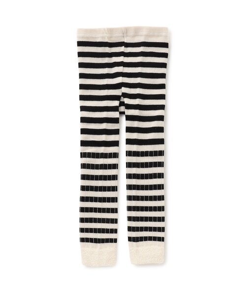 BREEZE(ブリーズ)の「【ジュニア対応】ボーダーレギンス(レギンス/スパッツ・キッズ・ブラック/グレー・80/100/120/140)」の1枚目の写真