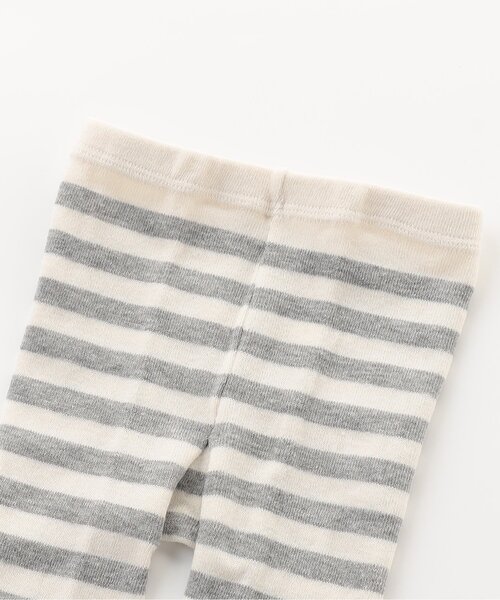 BREEZE(ブリーズ)の「【ジュニア対応】ボーダーレギンス(レギンス/スパッツ・キッズ・ブラック/グレー・80/100/120/140)」の5枚目の写真