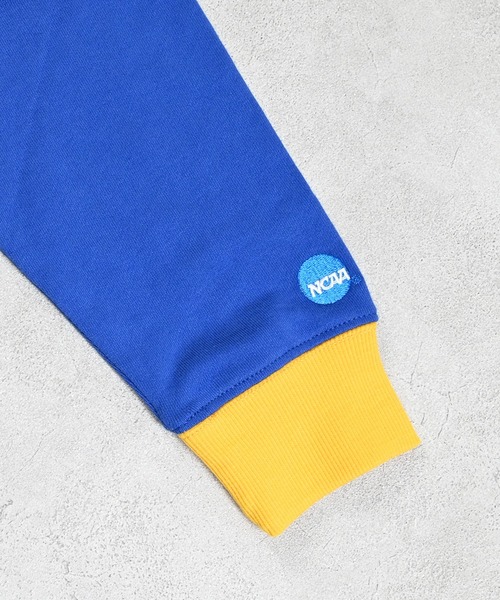 NCAA(エヌシーエーエー)の「【NCAA】別注バイカラースウェット/KIDS(80~120cm)(スウェット・キッズ・ブルー/イエロー・120/110/100/90/80)」の12枚目の写真