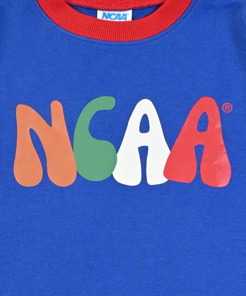 NCAA(エヌシーエーエー)の「【NCAA】別注バイカラースウェット/KIDS(80~120cm)(スウェット・キッズ・ブルー/イエロー・120/110/100/90/80)」の5枚目の写真