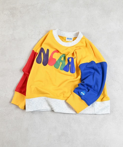 NCAA(エヌシーエーエー)の「【NCAA】別注バイカラースウェット/KIDS(80~120cm)(スウェット・キッズ・ブルー/イエロー・120/110/100/90/80)」の18枚目の写真