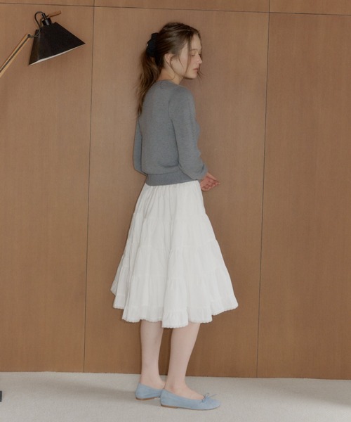 volume tiered lace skirt / ボリュームティアードレーススカート