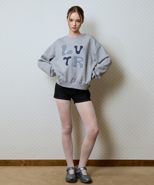 LUVISTRUE(ラヴイズトゥルー)の「GT LVTR PATCH SWEATSHIRT(スウェット・レディース・ブラック/グレー/ネイビー・FREE)」の7枚目の写真