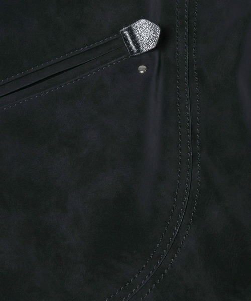 JEANASIS（ジーナシス）の「ステッチフェイクスエードトート/599205（トートバッグ・レディース・ブラウン/ブラック/グレー・FREE）」の14枚目の写真